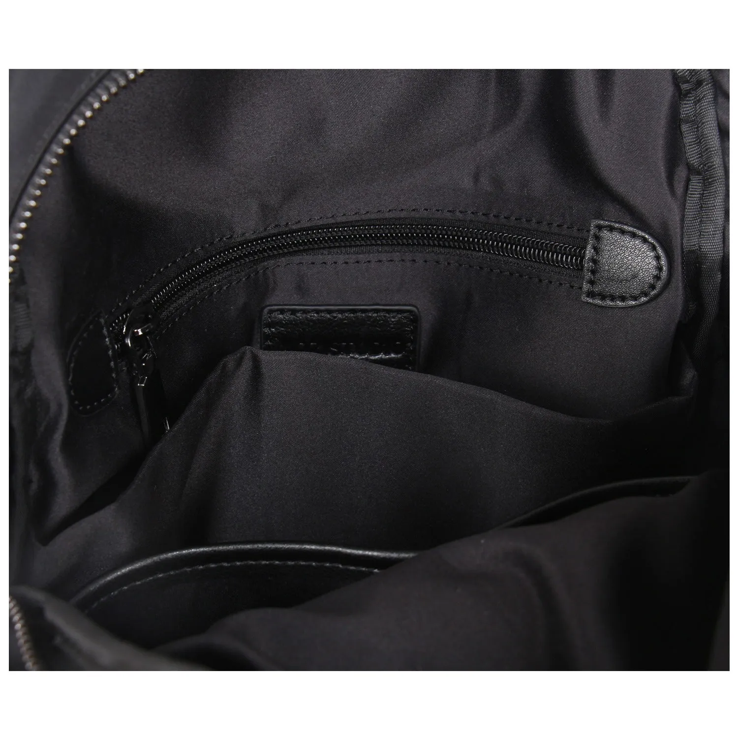 Womens Nylon Backpack Black Travel Backpack Purse Nylon Black School Rucksack for Ladies