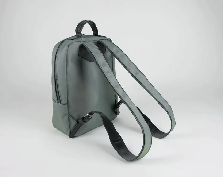 Womens Nylon Backpack Purse Khaki Best Satchel Backpack Nylon School Rucksack for Ladies