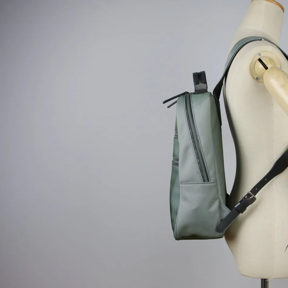 Womens Nylon Backpack Purse Khaki Best Satchel Backpack Nylon School Rucksack for Ladies