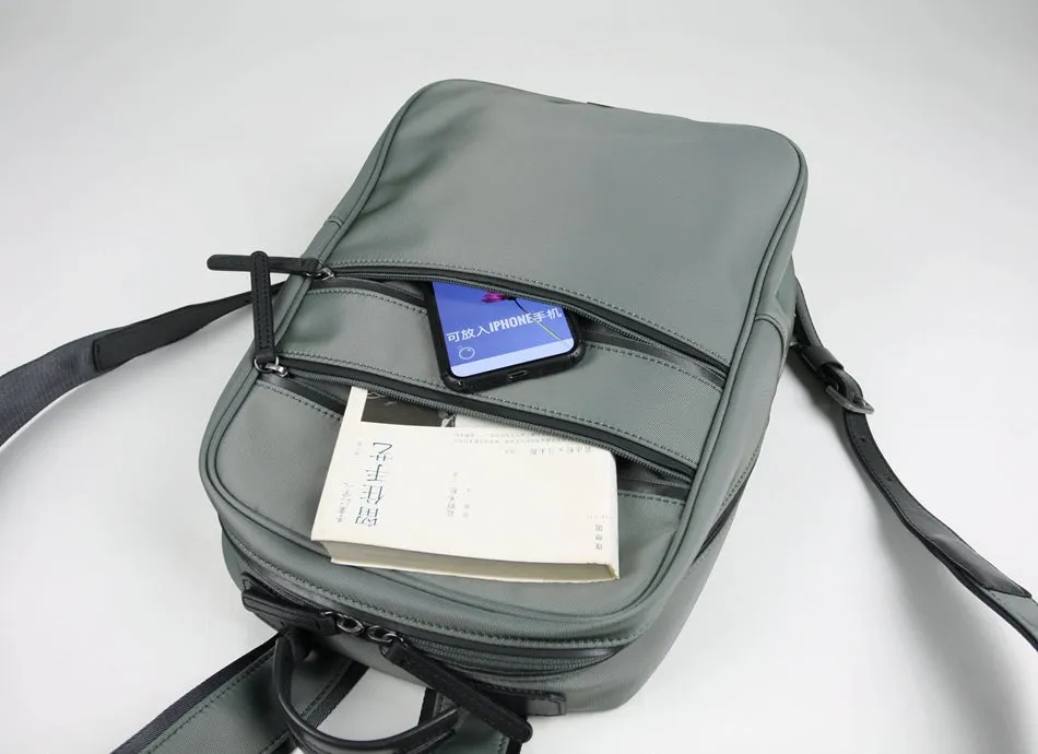 Womens Nylon Backpack Purse Khaki Best Satchel Backpack Nylon School Rucksack for Ladies