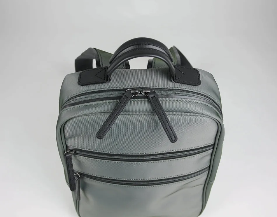 Womens Nylon Backpack Purse Khaki Best Satchel Backpack Nylon School Rucksack for Ladies
