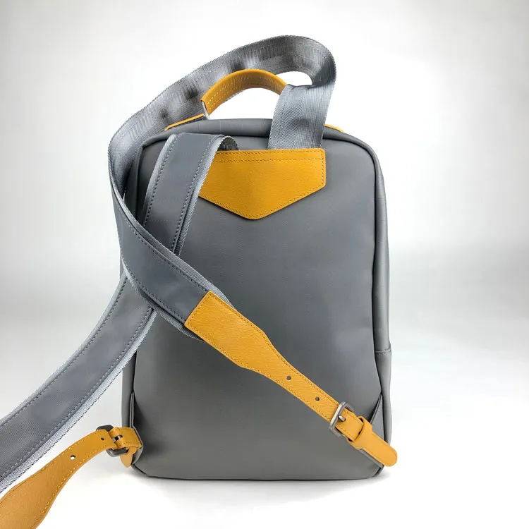 Womens Nylon Backpack Purse Khaki Best Satchel Backpack Nylon School Rucksack for Ladies