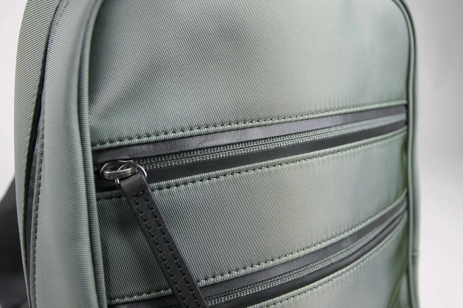 Womens Nylon Backpack Purse Light Green Best Satchel Backpack Nylon School Rucksack for Ladies