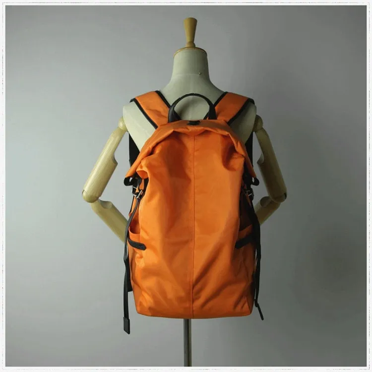 Womens Nylon Large Backpack Purse Dark Green Nylon Travel Backpack School Rucksack for Ladies