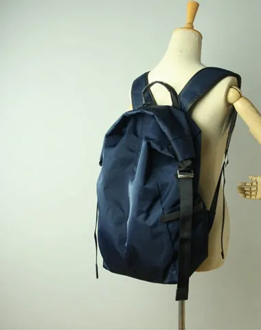 Womens Nylon Large Backpack Purse Dark Green Nylon Travel Backpack School Rucksack for Ladies