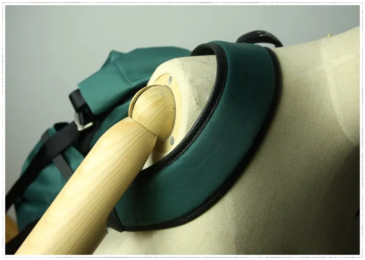 Womens Nylon Large Backpack Purse Dark Green Nylon Travel Backpack School Rucksack for Ladies