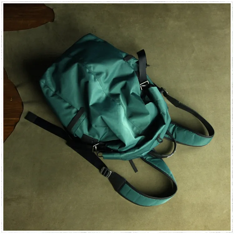 Womens Nylon Large Backpack Purse Pink Nylon Travel Backpack School Rucksack for Ladies