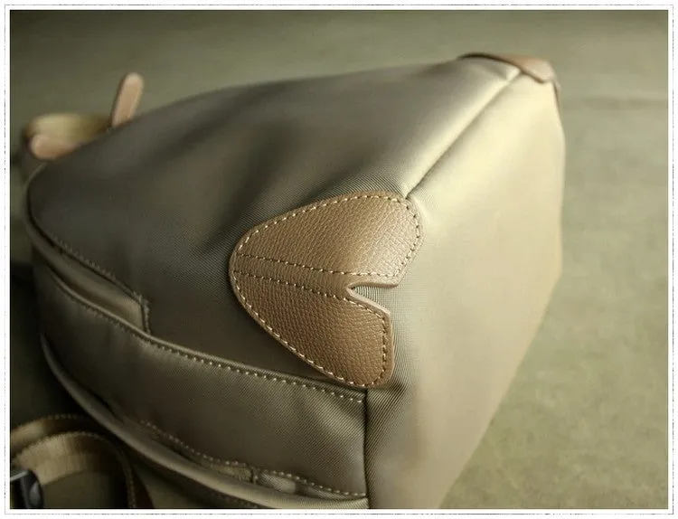 Womens Nylon Small Backpack Purse Dark Gray Best Mini Backpack Purse Nylon Rucksack for Ladies