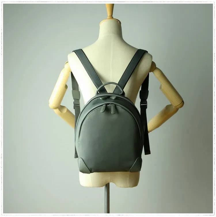 Womens Nylon Small Backpack Purse Light Gray&Yellow Best Mini Backpack Purse Nylon Rucksack for Ladies