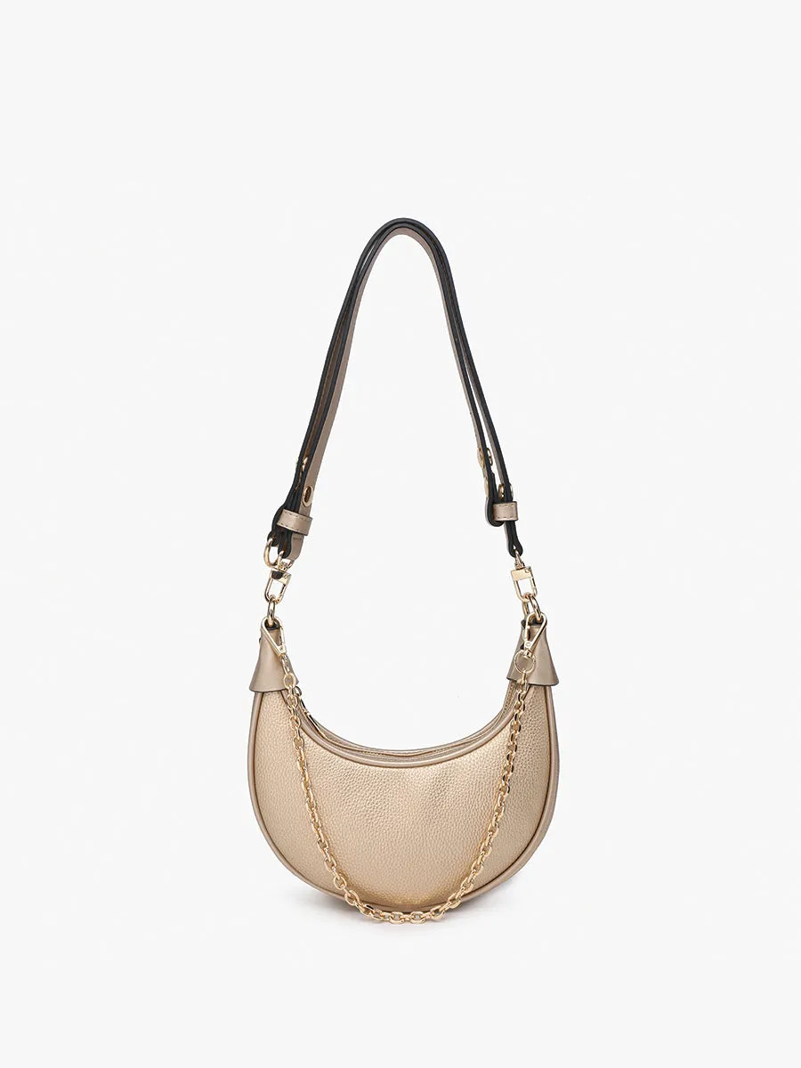 Zora Vegan Half-Moon Shoulder Bag