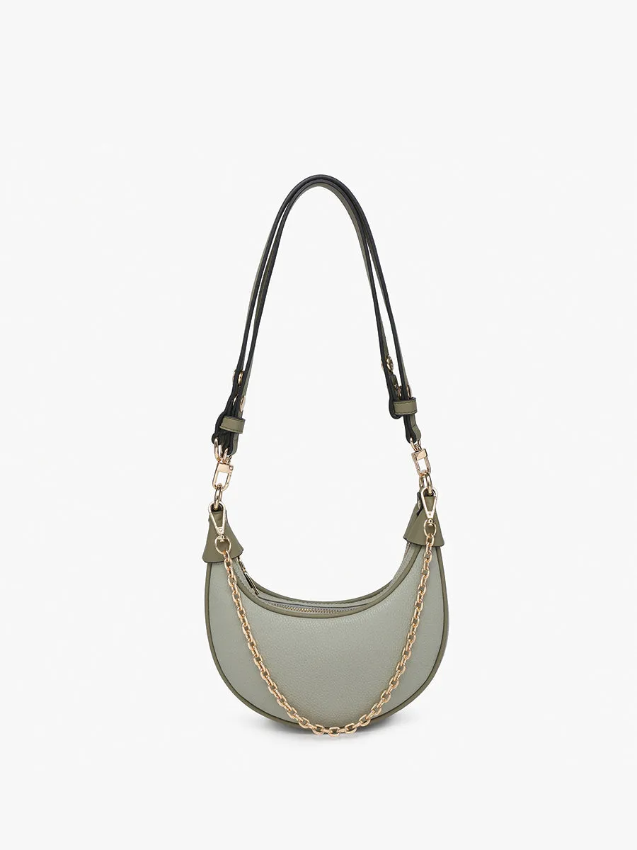 Zora Vegan Half-Moon Shoulder Bag
