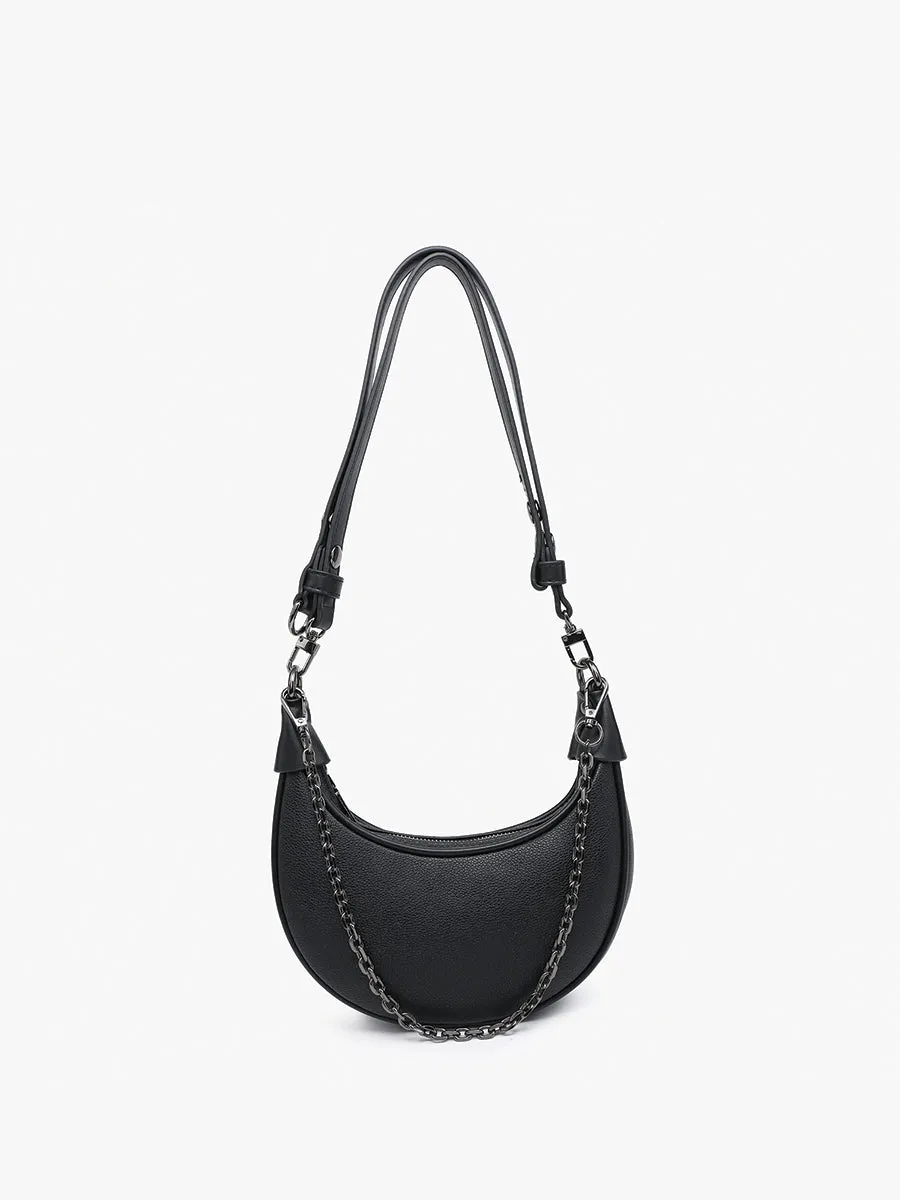 Zora Vegan Half-Moon Shoulder Bag