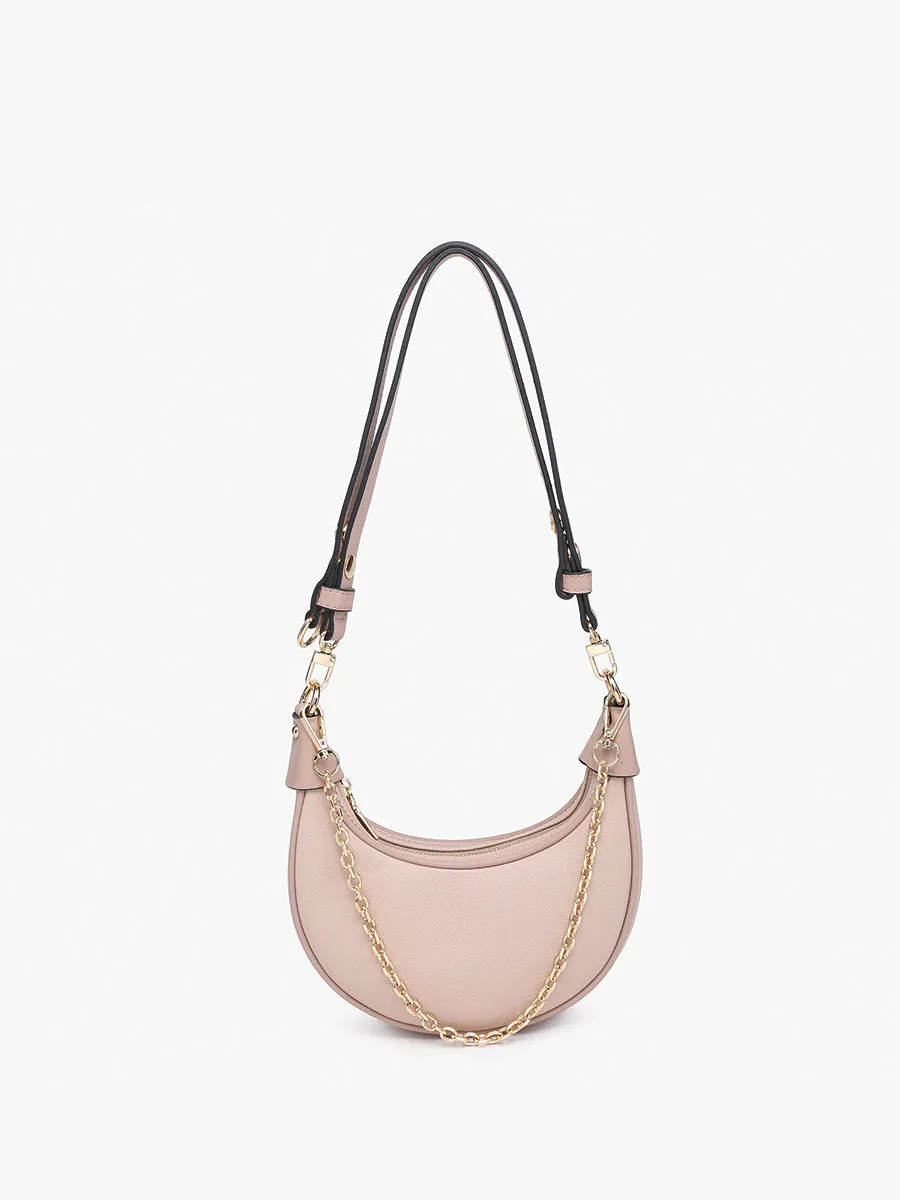 Zora Vegan Half-Moon Shoulder Bag