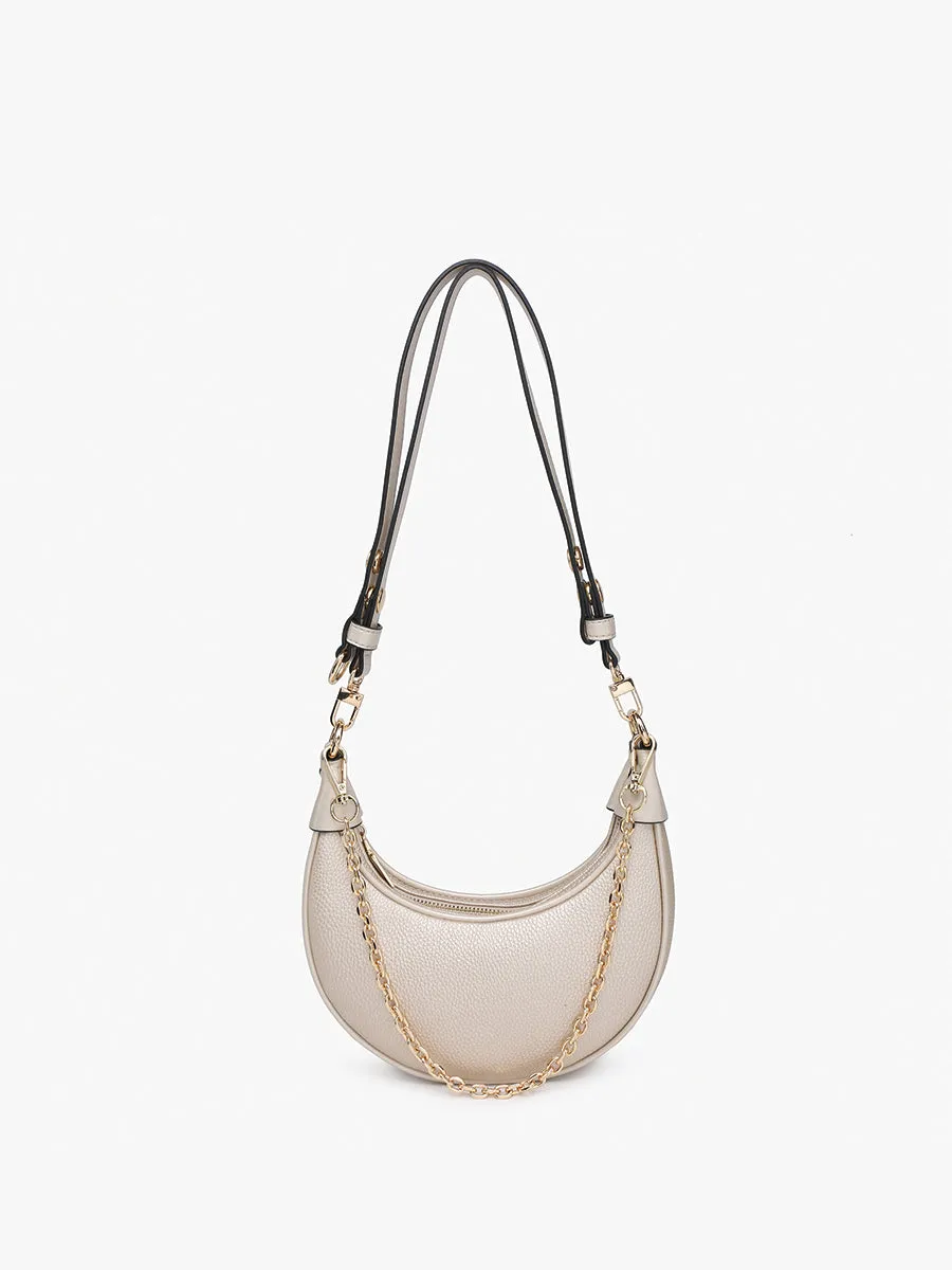 Zora Vegan Half-Moon Shoulder Bag