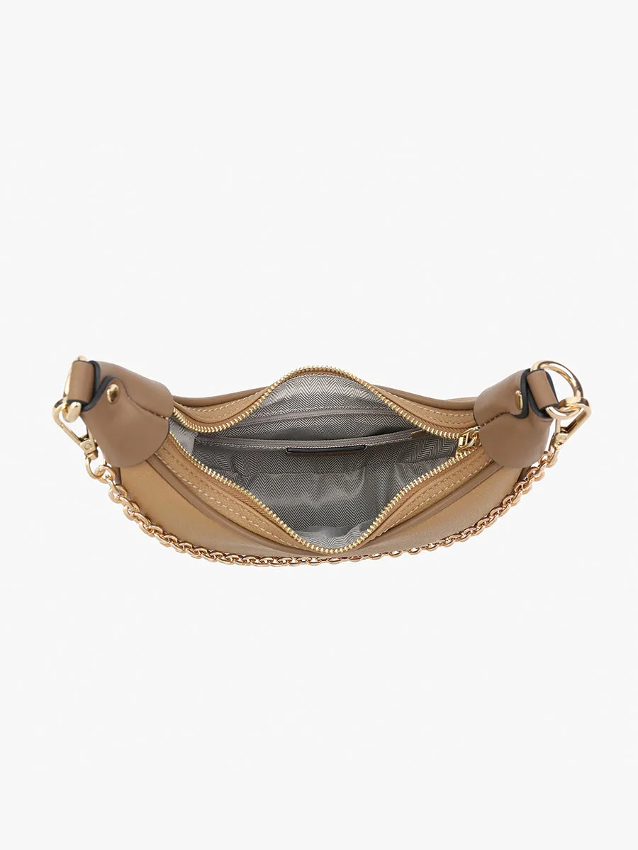 Zora Vegan Half-Moon Shoulder Bag